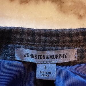 Johnston & Murphy Plaid Collar Jacket